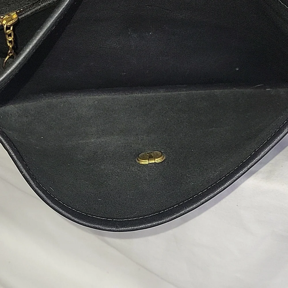 Vintage Coach 9790 Black Leather City Bag Shoulder Bag Satchel Purse - Picture 8 of 13
